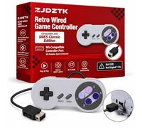 ZJDZTK Classic Controllers for SNES Classic Mini, Wired Gamepads | Retro Controller with Wii Remote Style Connector,D-Pad, ABXY, Start/Select & Shoulder Buttons. Not USB or Original SNES 7-Pin