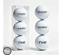 ZJEEACO 3 Pcs Funny Golf Gifts for Men UK, Novelty Joke Golf Balls, Fun Gag Gift for Him, Rude Golf Ball Set, Silly Golfing Presents for Golfers Mens Secret Santa Christmas Birthday Present