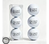 ZJEEACO 3 Pcs Funny Golf Gifts for Men UK, Novelty Joke Golf Balls, Fun Gag Gift for Him, Rude Golf Ball Set, Silly Golfing Presents for Golfers Mens Secret Santa Christmas Birthday Present