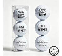 ZJEEACO 3 Pcs Funny Golf Gifts for Men UK, Novelty Joke Golf Balls, Fun Gag Gift for Him, Rude Golf Ball Set, Silly Golfing Presents for Golfers Mens Secret Santa Christmas Birthday Present