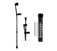 ZJFHEYUO 1 Pair Forearm Folding Carbon Fiber Crutches, Crutches for Adults with Non Slip Tips, Aluminum Adjustable Spshock-Absorcrutches, for Elderly, Disabled and Physically Impaired Keep It in Mind