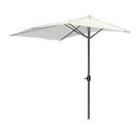 ZJFHEYUO 1 PCS 2.5 * 1.2M Garden Sun Parasol, Sun Protection Umbrellas, Replacement for an Ancient Parasol, Easy to Assemble, with 5 Ribs, for Beach/Pool, Patio Umbrella Outdoor,Beige 2.5x1.2M