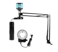 ZJFHEYUO 1080P 48MP 4K 2K HDM/I USB Video Microscope Camera Zoom 150X C-mount Lens Big Vision For Phone Repair Digital Image Acquisition