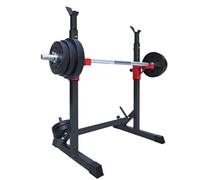 ZJFHEYUO Adjustable Squat Rack for Home Gym - Multifunctional Barbell Fitness Bench Squat Stand Bench Press Rack Home Bodybuilding Heavy Workbench Sturdy