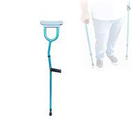 ZJFHEYUO Aluminum Underarm Crutches, Blue Lightweight Folding Crutch, Walking Canes, Height Adjustable for Elderly, Handicapped and Disabled Powerfully Keep It in Mind