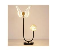 ZJFHEYUO Bedside Butterfly Bedside Lamp Table Modern Elegant Living Room Bedroom 3 Way Dimmable Multi Colour Desk Lamp