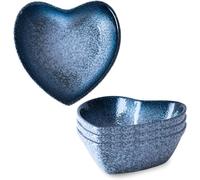 ZJFHEYUO Bowls Soup Bowls Ceramic BowlSoup Bowl Rice Bowl reakfast Bowl Heart Shaped Ramekins Set Creme Brulee Ramekins Souffle Dish
