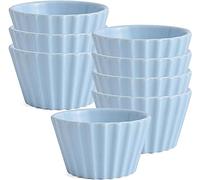 ZJFHEYUO Bowls Soup Bowls Ceramic BowlSoup Bowl Rice Bowl reakfast Bowl Ramekins Set 170ml Creme Brulee Ramekins Souffle Dish Oven Proof Di