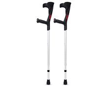 ZJFHEYUO Cane Forearm Crutches - Ergonomic Handle, Lightweight Arm Cuff Crutch - Adjustable, 10 Stops Height Adjustable - for Standard and Tall Adults,Blue,1 Unit