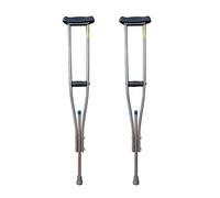 ZJFHEYUO Crutch Folding Crutches 10 Stops Adjustable Underarm Bariatric Heavy-Duty Height Lightweight Aluminum Medium Adult Drive Medical