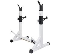 ZJFHEYUO Gantry bracket barbell bench press Adjustable Squat Stands, Weight Lifting Rack Bench Press Rack Dumbbell Stand Fitness Barbell Rack, Height and Width Adjustable, Strength Training