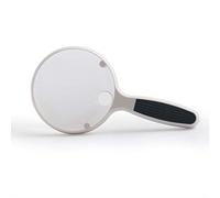 ZJFHEYUO Handheld Magnifier 20x Magnifying Glass Rubber Non-Slip Handle Magnifying Mirror Box Packaging Magnifying Lens for Home Learning Reading and Fault Finding