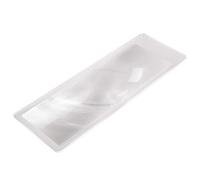 ZJFHEYUO Handheld Magnifier Magnifying Glass Transparent Magnifying Mirror Handle Rectangle Magnifying Lens for Home Learning Reading and Fault Finding