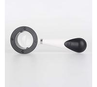 ZJFHEYUO Handheld Magnifier with LED Light Magnifying Glass Brightness Adjustment Magnifying Mirror Magnifying Lens for Learning Reading Fault Finding Marriage