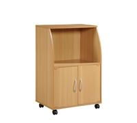 ZJFHEYUO Kitchen Storage Trolleys Mini Microwave Cart, Rolling Kitchen Island Cart with Storage Cabinet, Kitchen Furniture Serving Trolleys