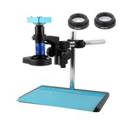 ZJFHEYUO Lab Microscope Accessories HDMI VGA USB Video Microscope Camera Set Kit 300X 450X 600X Adjustable Zoom C Mount Lens 0.7X-5.6X Continuously Monocular Lens