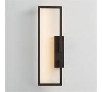 ZJFHEYUO LED Geometric Square Wall Light, Brass Wall Sconce Lighting, Bathroom Vanity Light Fixtures Over Mirror for Living Room Hallway Bedroom Bedside Linear Wall Lamp