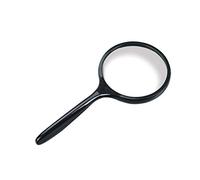 ZJFHEYUO Magnifier Handheld High-Definition Large Mirror Magnifying Glass 5 Times Reading Children Students Elderly Reading Newspaper Maintenance Identification 100mm Glass Lens