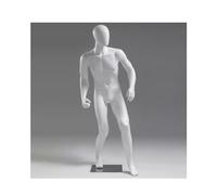 ZJFHEYUO Male Mannequin Golf Sports Male Mannequintennis Man Limbs Are Movable Form Display Plastic Mobile Metal Base, For Sportswear Stores,Tennis Stylemale