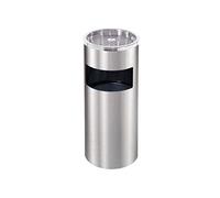 ZJFHEYUO Outdoor Standing Ashtray Stainless Steel Ashtray Trash Can Outdoor Indoor Elevator Corridor Ashtray Trash Can Vertical Barrel Black/gold/silver/blue/green,D-One Size