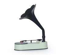 ZJFHEYUO Record players Retro,With Horn Speaker Gramophone Bluetooth Speakers with Built-in Subwoofer for 33/45 RPM Records
