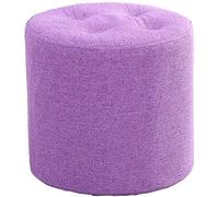 ZJFHEYUO Sofa Foot Stool/Shoe Bench,Cotton And Linen Fabric,The Stool Cover Can Be Removed And Cleaned.Seven Colors To Choose From.Household Stool