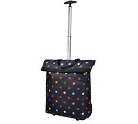 ZJFHEYUO Trolley Multi-Function Shopping Cart Folding Portable Trolley Case Handbag Dual-Use Intimate Storage Hand Trucks,Black,17 * 36 * 47cm