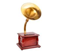 ZJFHEYUO Vinyl Playerge, Bluetooth Phonograph Record Player Portable Version Retro Style Subwoofer Speakerw/Aux-In Fm/Am Radio With Speakers Gramophone
