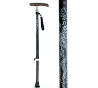 ZJFHEYUO Walking Stick Walkers for Seniors DurableSticks Walking Stick with Wooden T Handle and Nonslip Rubber tip Adjustable Height Portable Crutch Auxiliary Mobility for Elderly rollator walke