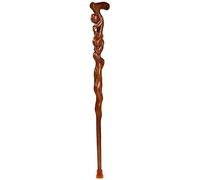 ZJFHEYUO Wooden Walking Sticks Walking Stick Classical Hand- Carved Wood Peach Crutches/Walking Sticks Elderly Gifts, pear Wood Mobility Aid for Elderly, Seniors & Handicap…