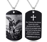 ZJFHTD To My Fiance Fiancee Dog Tag Necklace Future Husband Wife Boyfriend Girlfriend Valentine Gift, Stainless Steel, no