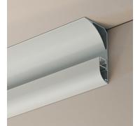 ZJFJMBD LED Lighting Channel Skirting Indirect Ceiling Molding, Aluminum LED Light Channel Home Decor Linear Light Cover Trim for Living Room Office