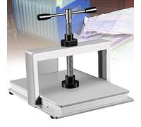 ZJGFCB Bookbinding Press Machine, A4/A3 Flat Paper Press Machine, Manual Book Flattening Nipping Machine, Heavy Duty Bookbinder Double Balance Rod Paper Press Machine