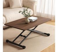ZJGFCB Lift Top Coffee Table, Multifunctional Coffee Table，with Adjustable Height Metal Legs, For Dressing Table, Coffee Table, Dining Room, Office, Living Room, Mobile Desk(Size:100cm,Color:B)