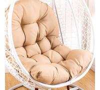 ZJGFCB Yellow Hanging Basket Hanging Egg Chair Cushions Indoor Outdoor Swing Chair Cushion Waterproof Hammock Chair Seat Pads Back Cushion for Patio Garden