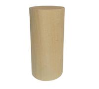 ZJHAHJY 3pcs Round Wood Rod, Blank Wooden Blocks, Dia 30 to 50mm Solid Cylindrical Wooden Blocks DIY Model Material Accessories(40x40mm)