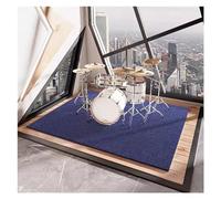 ZJHAHJY 6mm Thick Soundproof Drum Mat Acoustic Pads,Rug Runner for Upright Piano and Drum,Non-Slip Floor Carpet Living Room Cinema Gym Dance House (Color : Blue, Size 120x160cm)