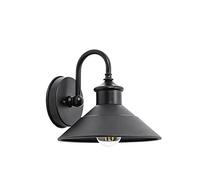 ZJHAHJY 9.4in Barn Gooseneck Light, IP65 Waterproof Black Wall Lamps Outdoor, E26 Exterior Farmhouse Porch Lights for Home Garden Garage Courtyard Patio