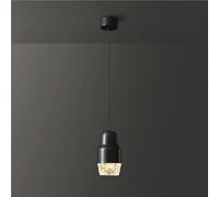ZJHAHJY Bedside Glass Acrylic Pendant Light Brass Fitting Modern Stylish Hanging Lamp Minimalist Chandelier for Kitchen Living Room Front Desk Bedroom