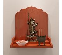 ZJHAHJY Buddha Altar Shelf, Wall Hanging Wooden Offering Table, Feng Shui Pagoda Shelf for Home Decor & Buddhist Display(Large, Brown)