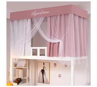 ZJHAHJY Bunk Bed Canopy, Pink, Upper Bunk, 74.8 x 35.4 x 43.3 inches, Classic Style