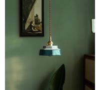 ZJHAHJY Ceramic Ceiling Pendant Light Fixture Glass Blue White Porcelain Lighting Kitchen Island Small Mid Century Modern Hanging Lamp Vintage Farmhouse Chandelier For Dining Room Bedroom Cafe