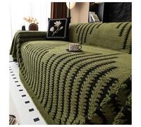 ZJHAHJY Chenille Couch Cover Sofa Covers, Washable Chenille Sectional Couch Covers - L Shaped Cushion Covers for Pets, Sofa Throws for Living Room (Green,180x260cm/71x102in)