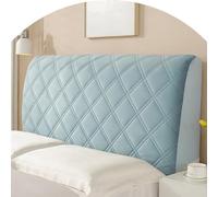ZJHAHJY Double/Single/Full/Queen/Cal King Size Headboard Slipcover Universal Head Board Covers DustproofAll-Inclusive Padded Modern Bed Protector for Bedroom Decor(Blue-Gray,87inch (220cm))