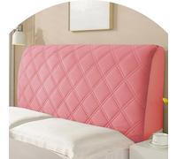 ZJHAHJY Double/Single/Full/Queen/Cal King Size Headboard Slipcover Universal Head Board Covers DustproofAll-Inclusive Padded Modern Bed Protector for Bedroom Decor(Rose,83in (210cm))