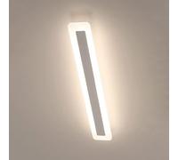 ZJHAHJY Long LED Bathroom Ceiling Lights Rectangular Flush Mount White Light Fixtures Dimmable Hallway Ceiling Light Mirror Vanity Light Modern Ceiling Lamp for Kitchen Porch Entryway Staircase