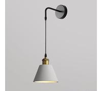 ZJHAHJY Modern Minimalist Sconce, Nordic Macaron Style Wall Light Fixture, Industrial Metal Wall-Mounted Pendant Light, Height Adjustable Indoor Wall Lamp for Bedroom Bedside Dining Room Kitchen