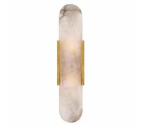ZJHAHJY Natural Alabaster Wall Sconces Marble Lamp Bathroom Vanity Light Fixtures Sconce Lighting White Stone Mount for Bedroom Living Room Hallway Stairs Kitchen