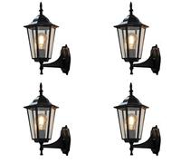 ZJHAHJY Outside Wall Light European Garden Villa Lamp Exterior Lamps Die-cast Aluminium Sconce Rustproof Fitting Garage Porch Lights Front Door Staircase Corridor