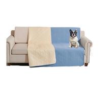 ZJHAHJY Pet Sofa Covers - Quilted Couch Cover, Waterproof Sofa Slipcover, Pet-Friendly Furniture Covers for Bed, Couch, and Sofa - Washable and Durable Protector (Azul,52x82In/133x208CM)